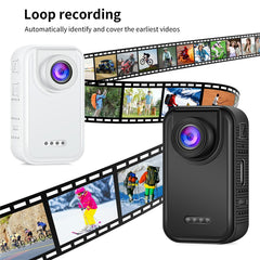 D200 1080P Action Camera Thumb-Sized Sports Cam Portable Pocket Camera for Cycling / Travel / Outdoor Activities