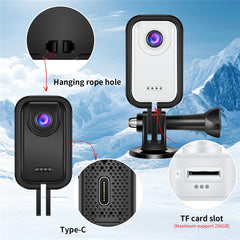 D200 1080P Action Camera Thumb-Sized Sports Cam Portable Pocket Camera for Cycling / Travel / Outdoor Activities