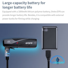 ORDRO EP8 Head Mounted Camera FPV Capture Camcorder Video Camera 4K 60fps Vlogging Camera - TechGearPal