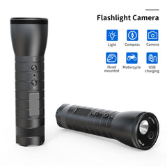 H51 Motorcycle Helmet Camera HD 1080P Sports Action Camera Bike Car Video Recorder Flashlight Compass - TechGearPal