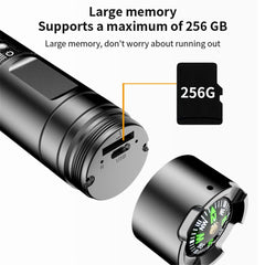 H66B 4K Ultra HD Bike Helmet Camera Waterproof Video Flashlight Camcorder with 120-degree Wide Angle - TechGearPal