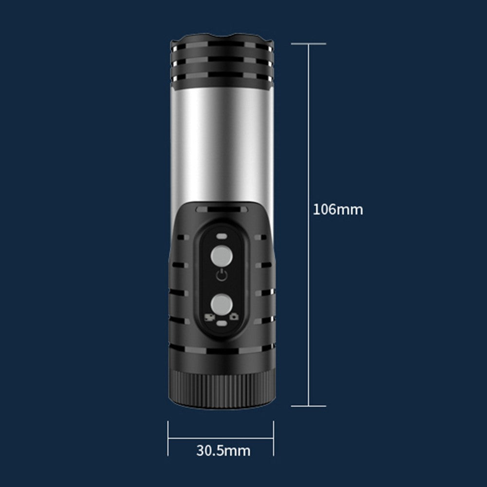 H68A Bike Motorcycle Helmet Camera HD 1080P WiFi Flashlight Camera Waterproof Sports DV Camera - TechGearPal