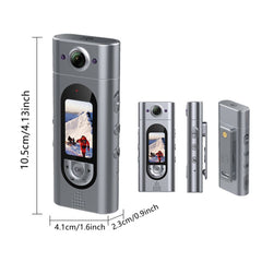 LK2313 Outdoor Sports Cycling WIFI Camera 180 Degree Rotatable Lens IP65 Waterproof HD Action Camera with Back Clip - TechGearPal