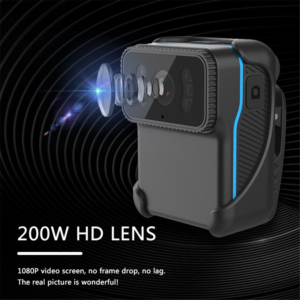 CS02 Portable 1080P Waterproof Full HD WiFi Camera DV Action Camera Law Enforcement Night Vision Video Recorder - TechGearPal