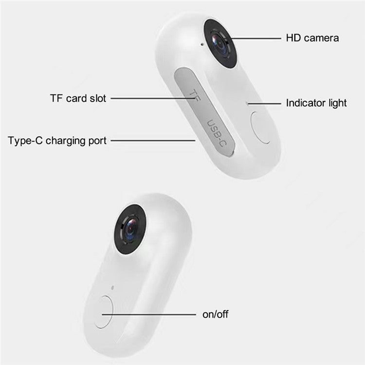 Magnetic Rotation Mini Camera Audio Clip-on Video Recorder Body Worn Cam WiFi Sports Camera - TechGearPal