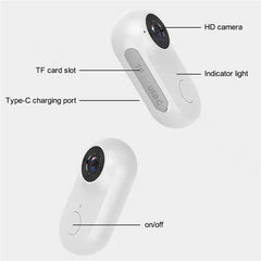 Magnetic Rotation Mini Camera Audio Clip-on Video Recorder Body Worn Cam WiFi Sports Camera - TechGearPal
