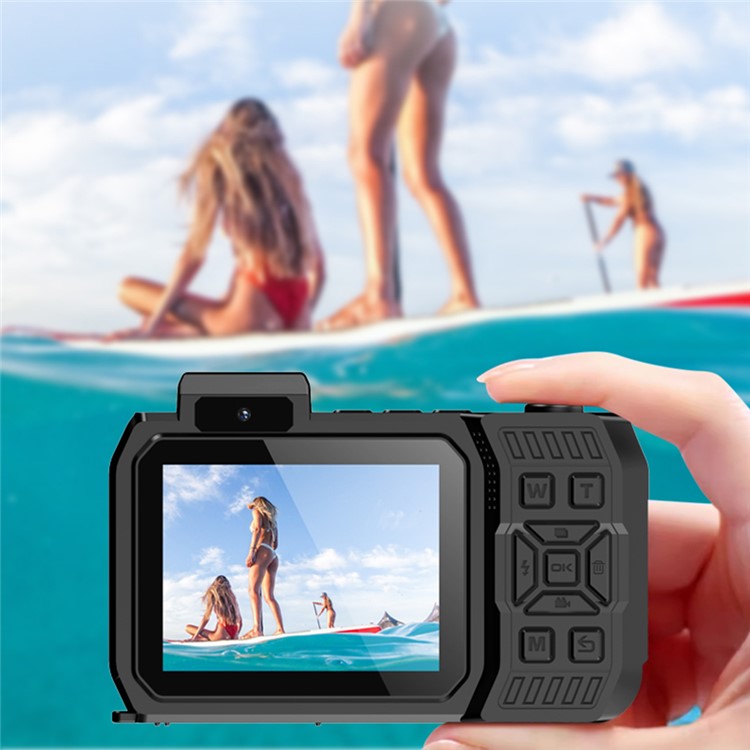 D50 Waterproof Action Camera Outdoor Sports Dual Screen Camera with 32G TF Card + Card Reader - TechGearPal