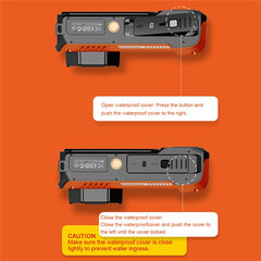 D50 Waterproof Action Camera Outdoor Sports Dual Screen Camera with 32G TF Card + Card Reader - TechGearPal