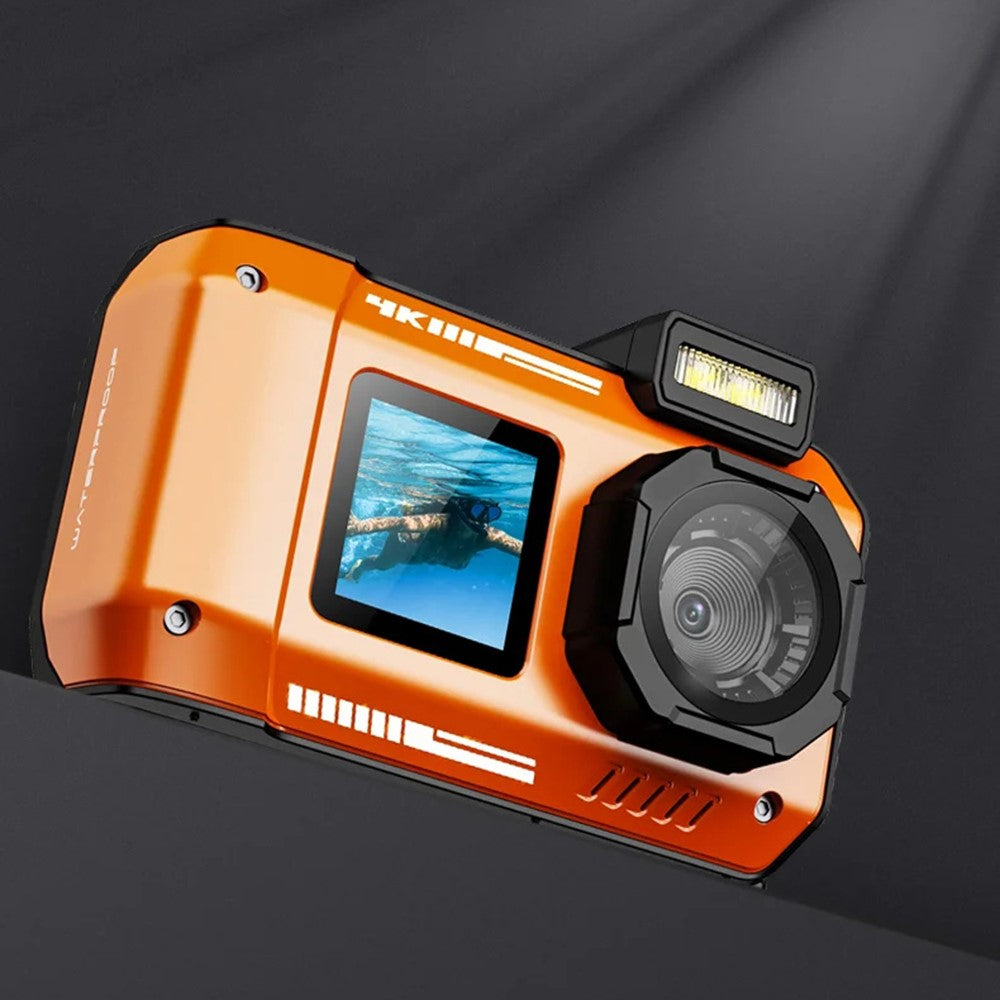 D50 Waterproof Action Camera Portable Outdoor Sports Dual Screen Camera with 32G TF Card - TechGearPal