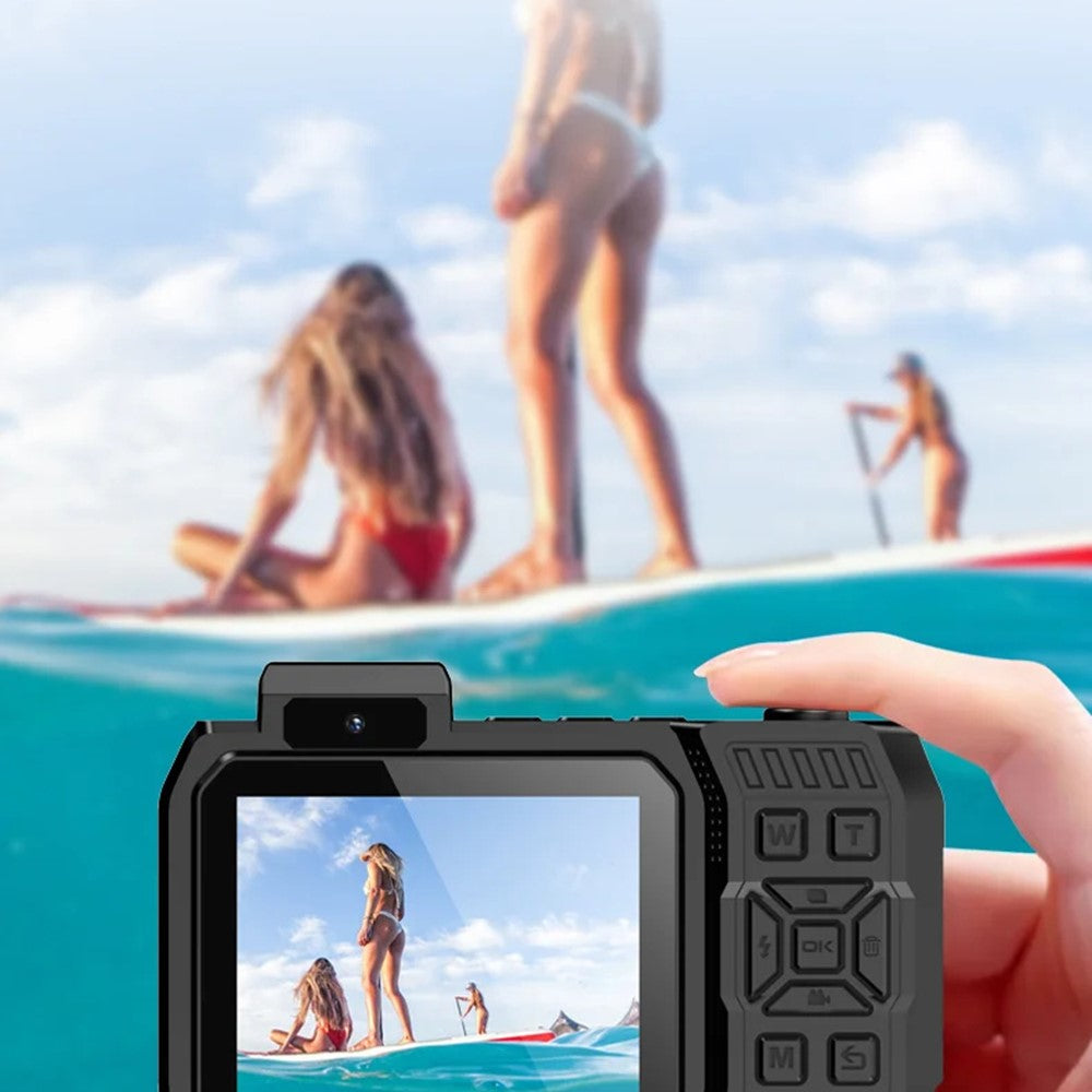 D50 Waterproof Action Camera Portable Outdoor Sports Dual Screen Camera with 32G TF Card - TechGearPal