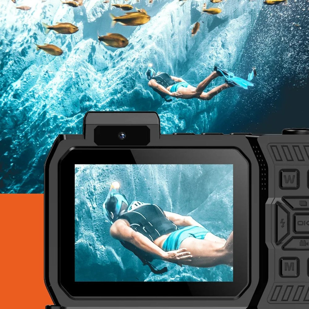 D50 Waterproof Action Camera Portable Outdoor Sports Dual Screen Camera with 32G TF Card - TechGearPal