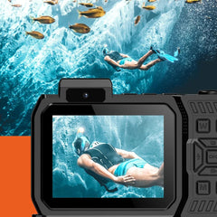 D50 Waterproof Action Camera Portable Outdoor Sports Dual Screen Camera with 32G TF Card - TechGearPal