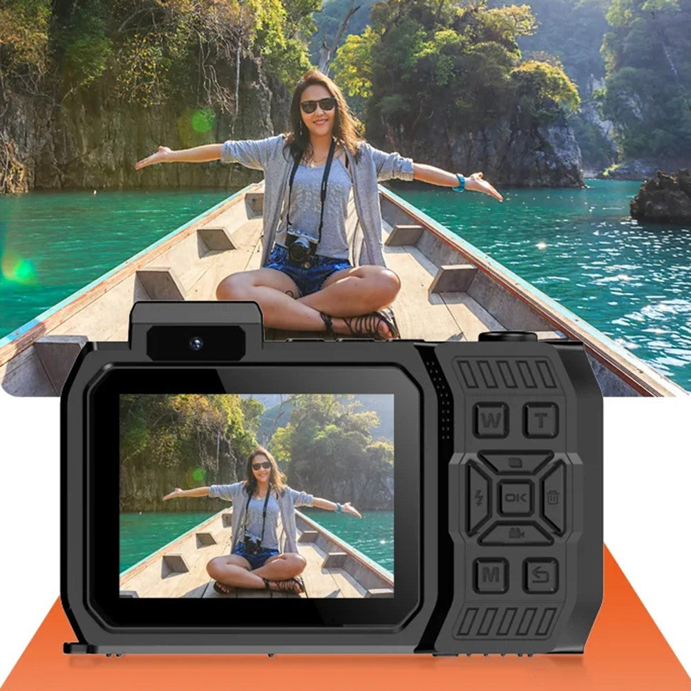 D50 Waterproof Action Camera Portable Outdoor Sports Dual Screen Camera with 32G TF Card - TechGearPal