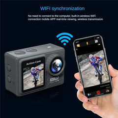 F502AA-G 2 Inch Wide Angle 1080P HD WiFi Action Camera with 30m Waterproof Case - TechGearPal