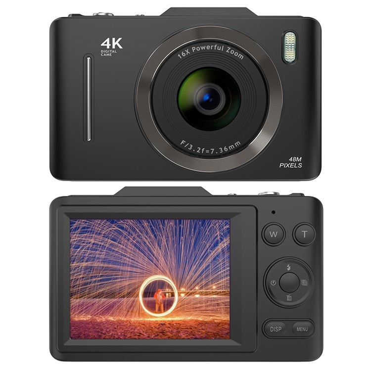 H16 2.8-inch IPS Screen Student Digital Camera 16x Zoom Anti-Shake Autofocus CCD Camer - TechGearPal