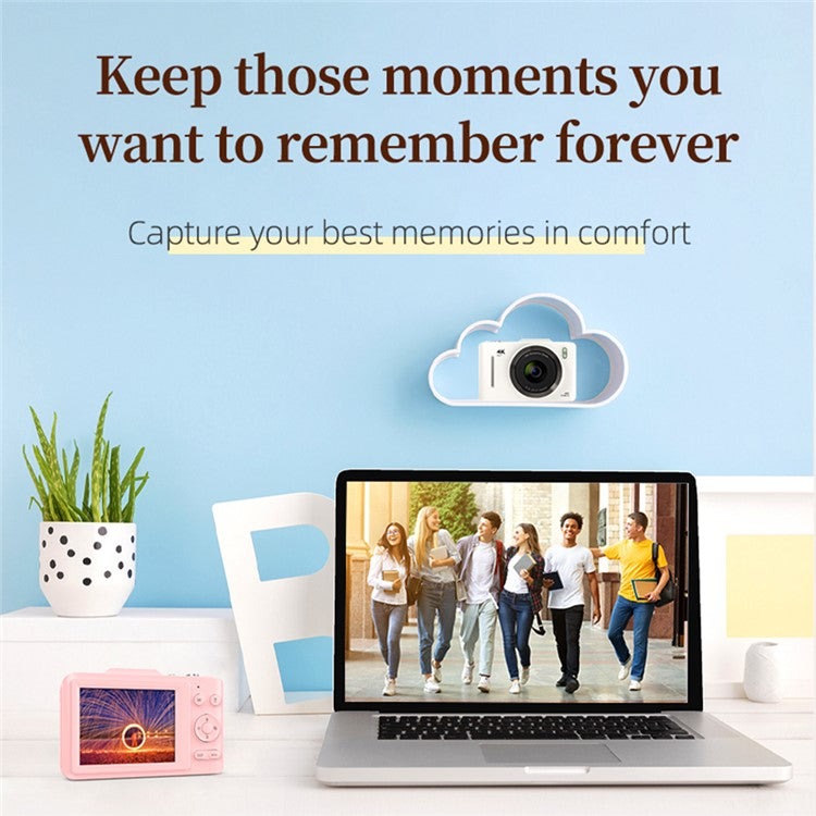 H16 2.8-inch IPS Screen Student Digital Camera 16x Zoom Anti-Shake Autofocus CCD Camer - TechGearPal