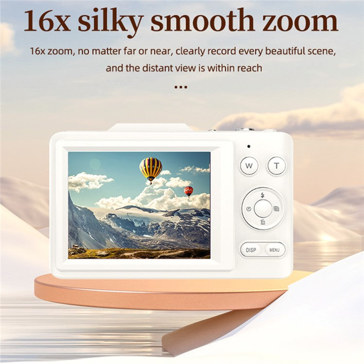 H16 2.8-inch IPS Screen Student Digital Camera 16x Zoom Anti-Shake Autofocus CCD Camer - TechGearPal