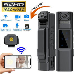 L13 HD Night Vision WiFi Action Camera Law Enforcement Sound Recording Video Recorder, No Memory Card - TechGearPal