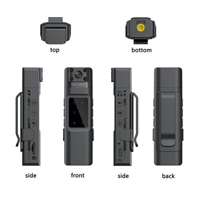 L13 HD Night Vision WiFi Action Camera Law Enforcement Sound Recording Video Recorder, No Memory Card - TechGearPal