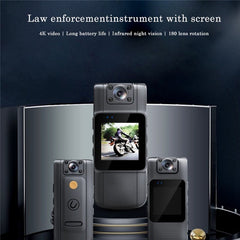 L11 HD Night Vision Motorcycle Sport Camera Law Enforcement Video Recorder with Back Clip - TechGearPal