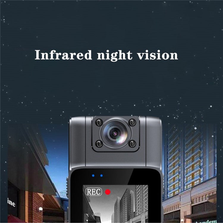 L11 HD Night Vision Motorcycle Sport Camera Law Enforcement Video Recorder with Back Clip - TechGearPal