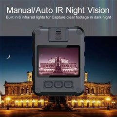 L9 Night Vision Body Camera for Motorcycle Riding 2.0-inch Screen 2K HD WiFi Camcorder - TechGearPal