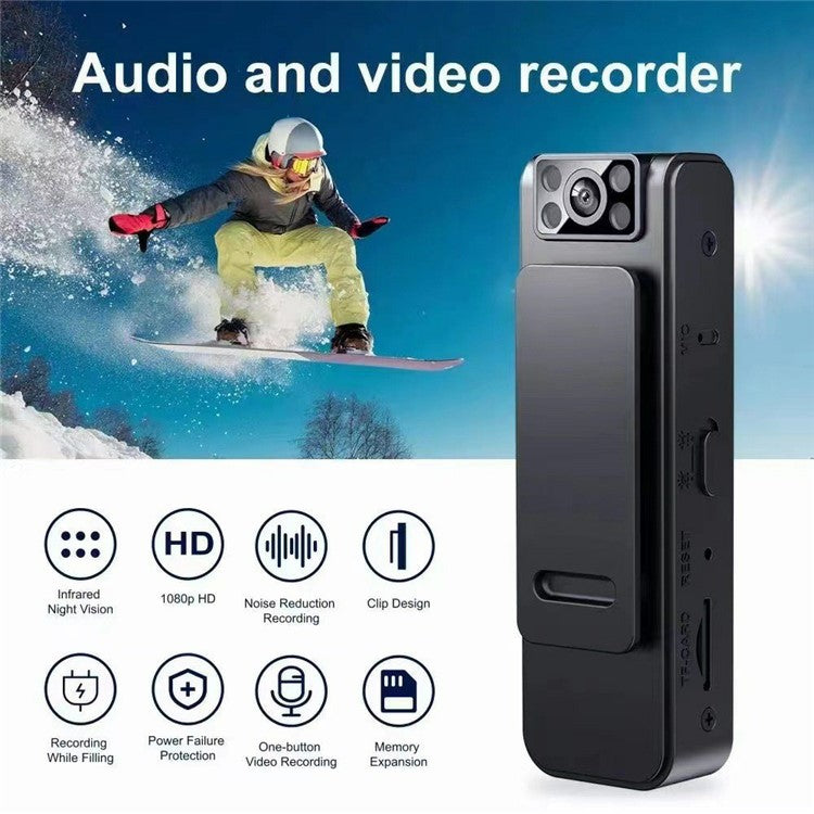 L8 HD 1080P Night Vision Sport Camera Law Enforcement Sound Recording Video Recorder - TechGearPal