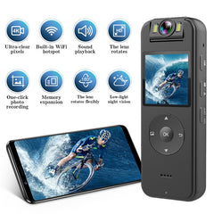 Z09 WiFi Outdoor Sports Cycling Video Recording Camera Rotatable Lens 4K HD Waterproof Camera - TechGearPal