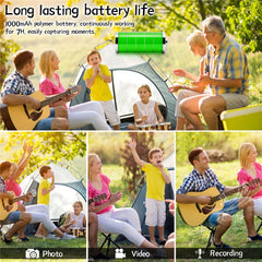 ZC-M11 Portable Action Camera WiFi HD Mini Camcorder with Screen / Rotatable Lens for Outdoor Sports