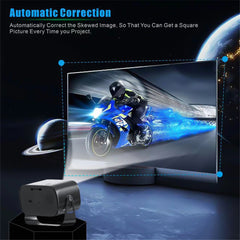 P19 Portable Projector 720P HD Video Android 13 WiFi Bluetooth-compatible Home Theater Office LED Projector