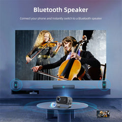 P19 Portable Projector 720P HD Video Android 13 WiFi Bluetooth-compatible Home Theater Office LED Projector