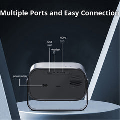 P19 Portable Projector 720P HD Video Android 13 WiFi Bluetooth-compatible Home Theater Office LED Projector