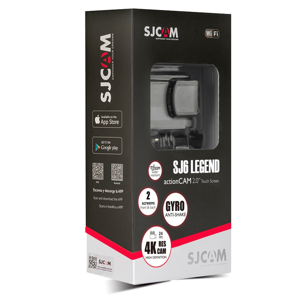 SJCAM SJ6 LEGEND 2.0 inch LTPS Display 166 Degree FOV Gyro Sensor 4K WiFi Action Camera - TechGearPal