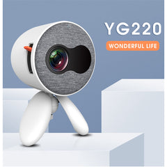 YG220 Portable Mini Cute Projector 3.5mm Audio 480*272 Pixels Update Version Pocket Projector
