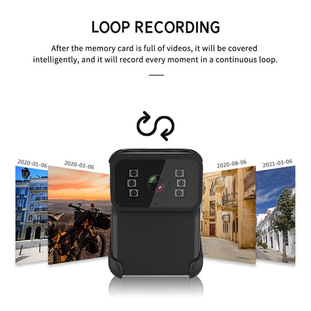 Video Action Camera 1080P WiFi Waterproof Camera Night Vision Vlogging Camera Recorder with Wide Angle Lens - TechGearPal